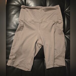 Women's Tan High-Waisted Shorts